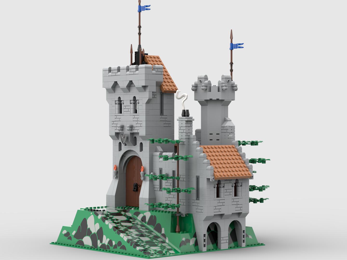 Castle on raised base