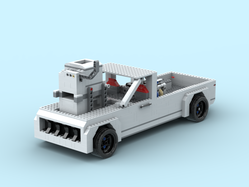 Supercharged Lego vacuum truck