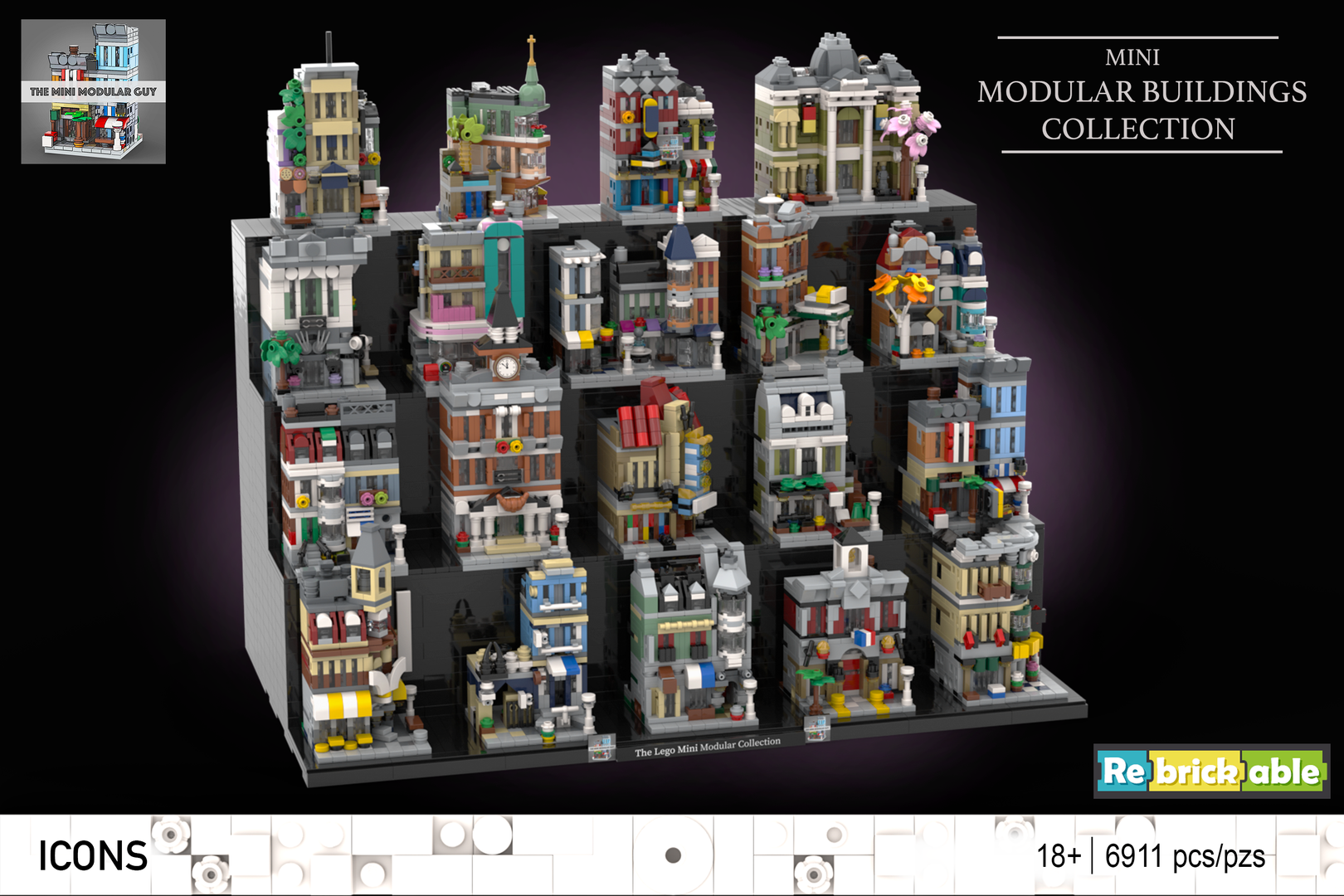 Mini Modular Buildings - The Full Set of 19