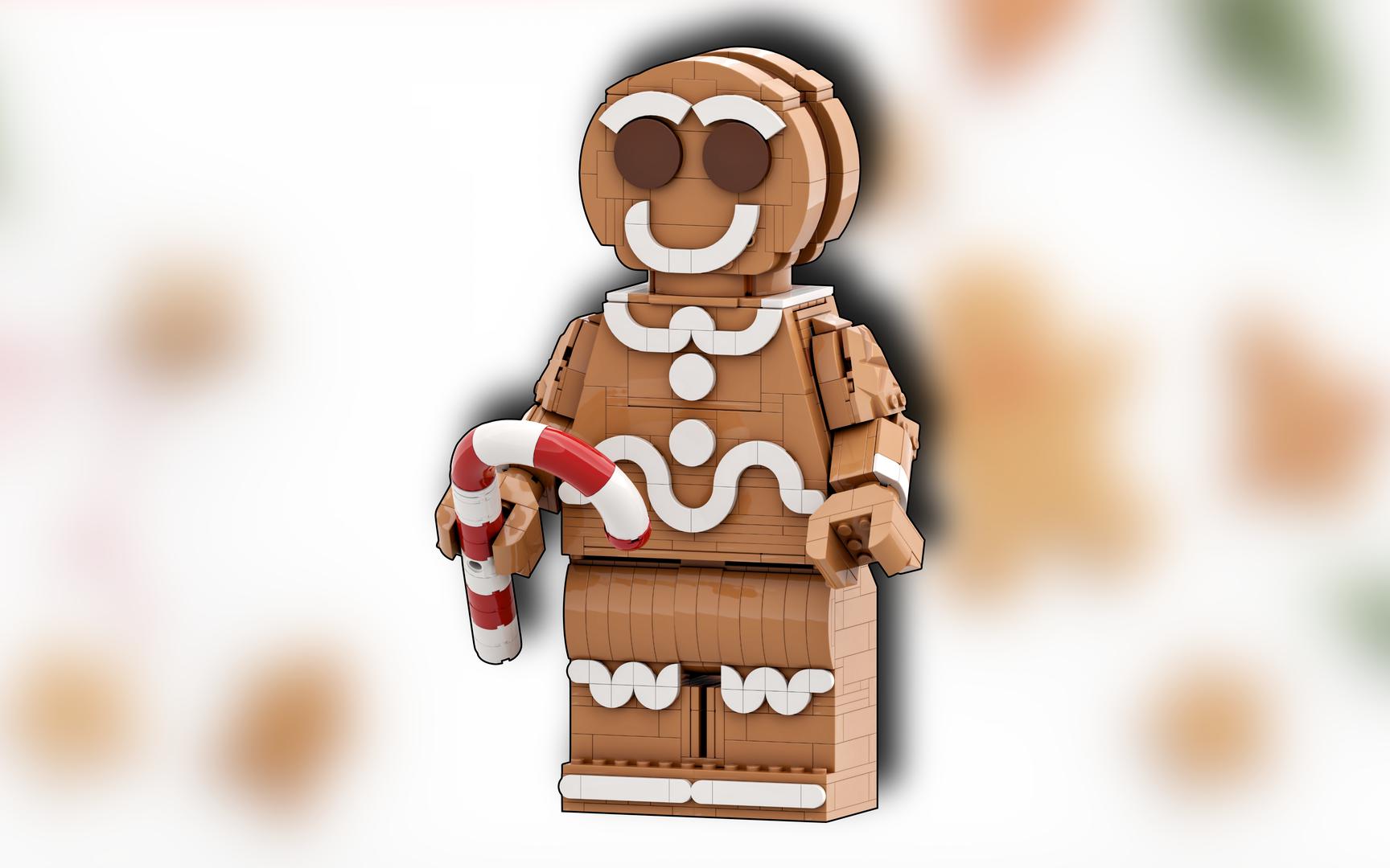 Up-Scaled LEGO Minifigure - Gingerbread Man
