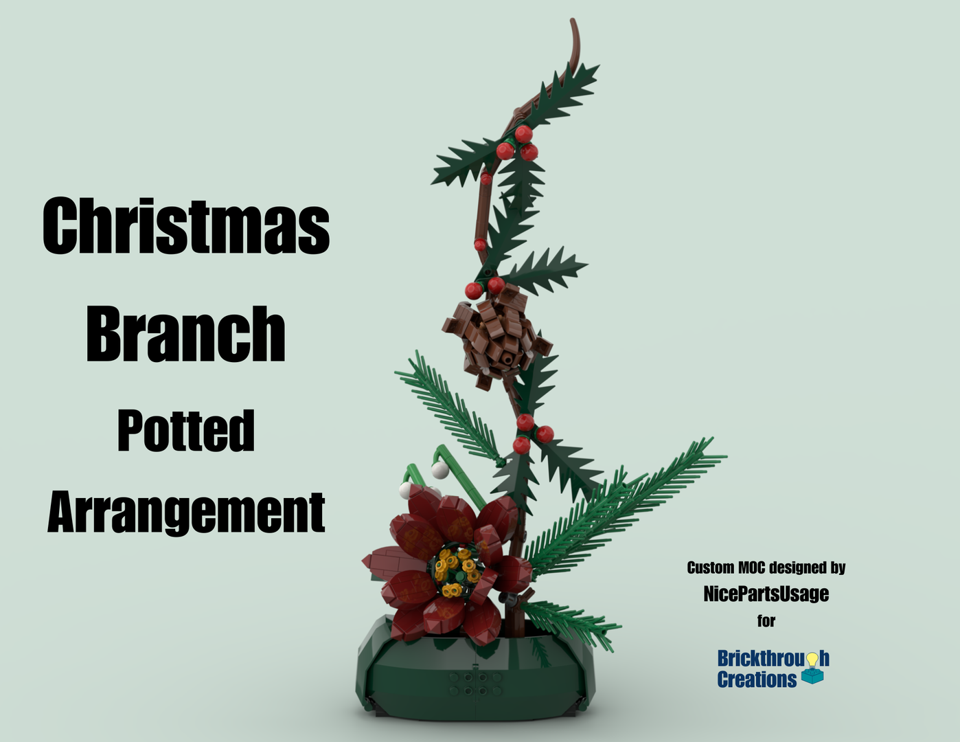 Christmas Branch Potted Arrangement