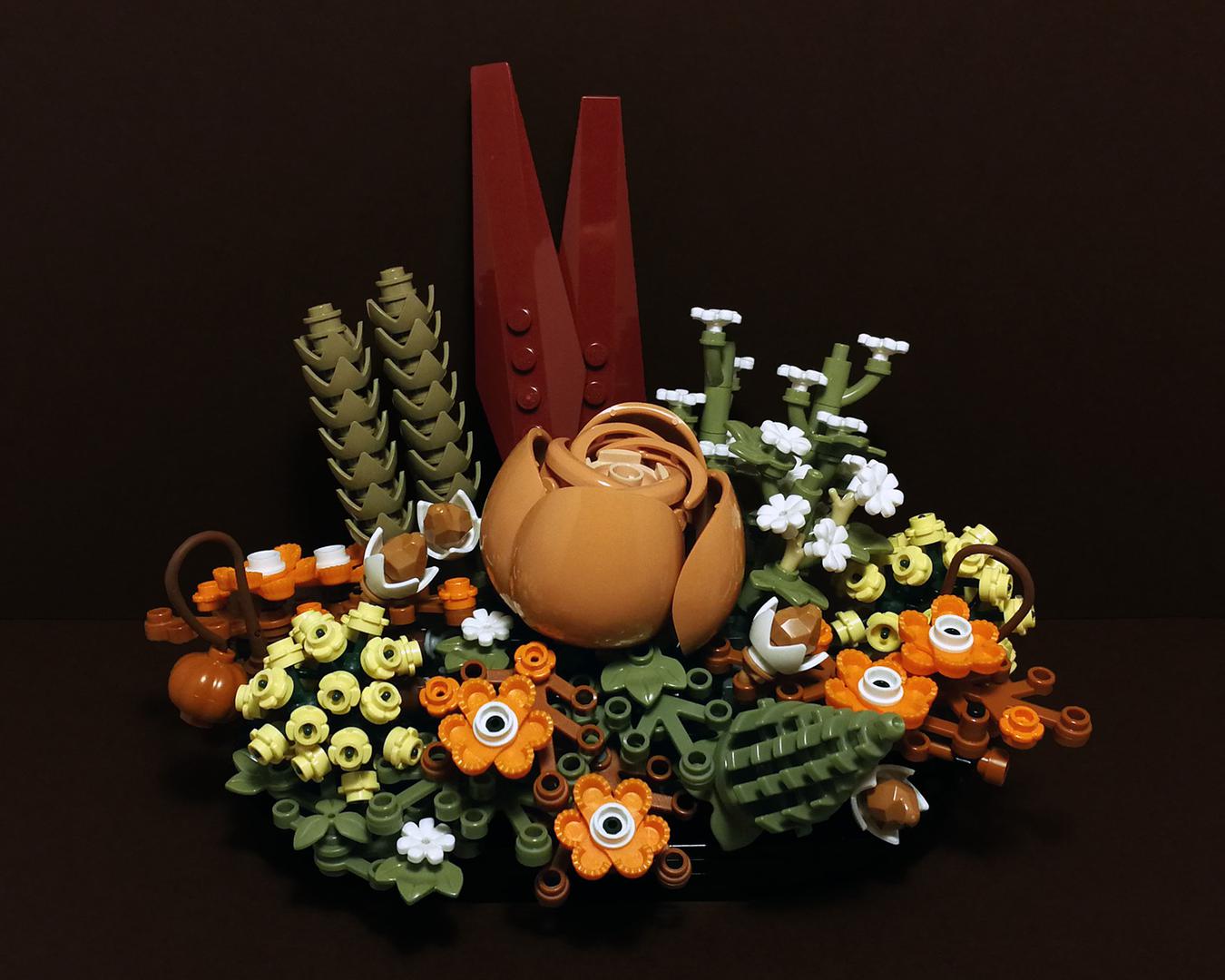 Medium-Sized Dried Flower Centerpiece