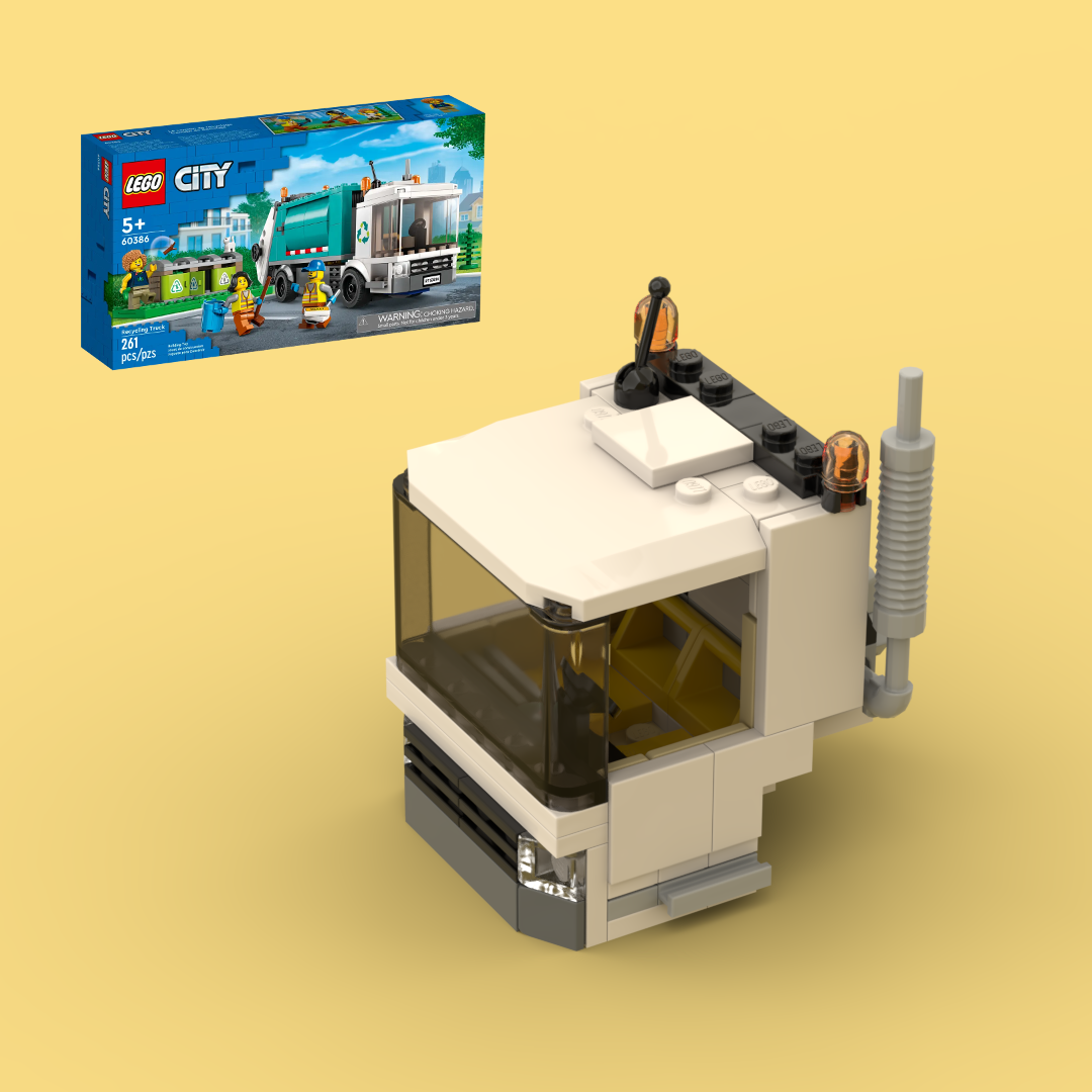 Recycling Truck Six Wide Two-Seat Cabin