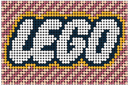Lego floral logo alternate build