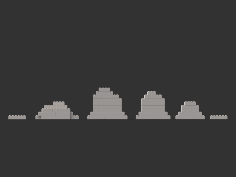 Brick built explosion frames - Stop Motion