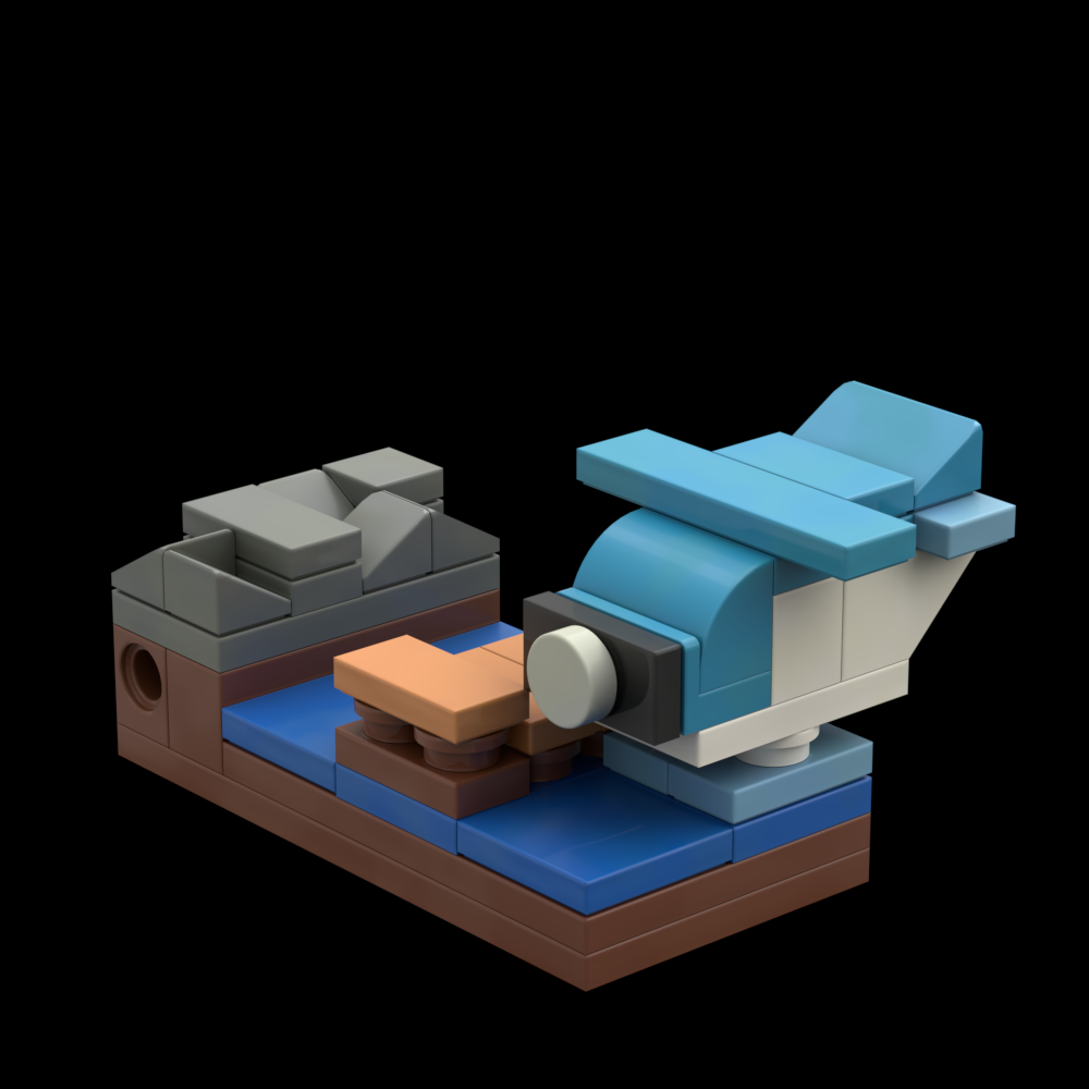 Mini Animal Crossing Tile Airport 2 Summer