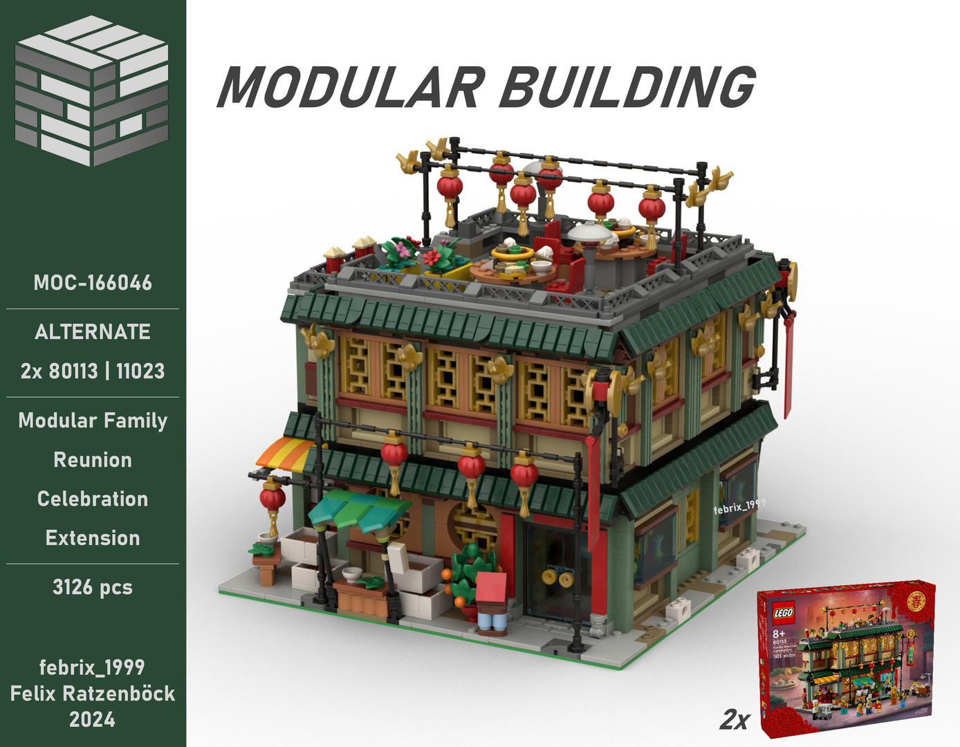 Modular Family Reunion Celebration Extension - 2x 80113 | 11023 Alternate