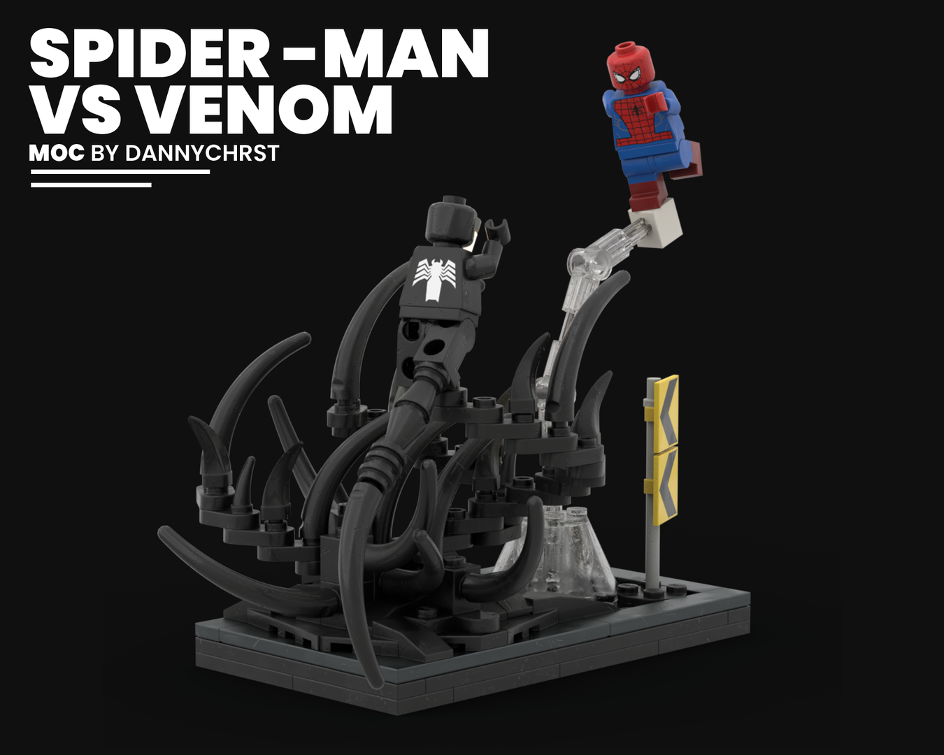 SPIDER-MAN VS VENOM MINI DIORAMA
