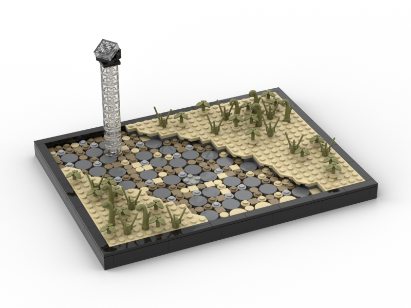 Lego 77012 Display Stand - Indiana Jones