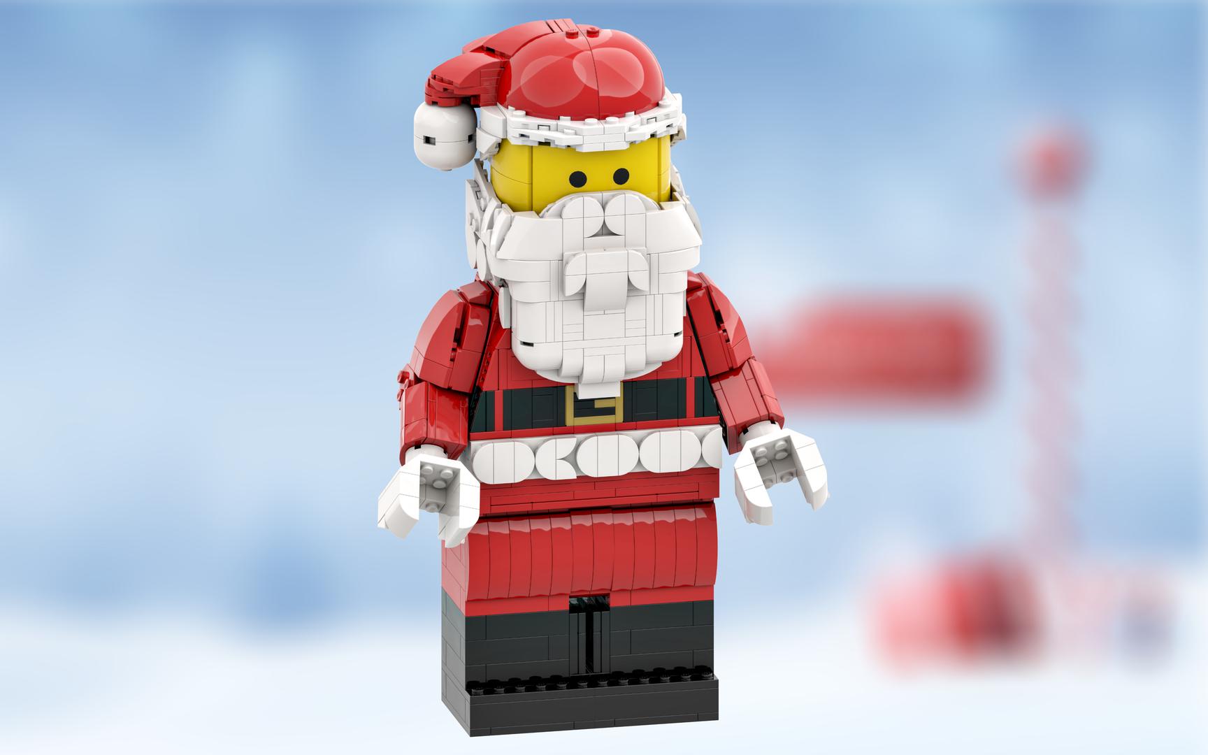 "Up-Scaled LEGO Minifigure - Santa Claus