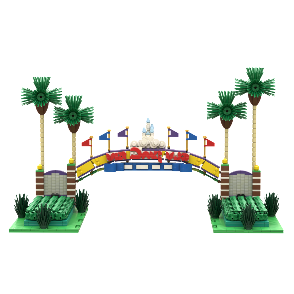 Magical Orlando Theme Park Entrance