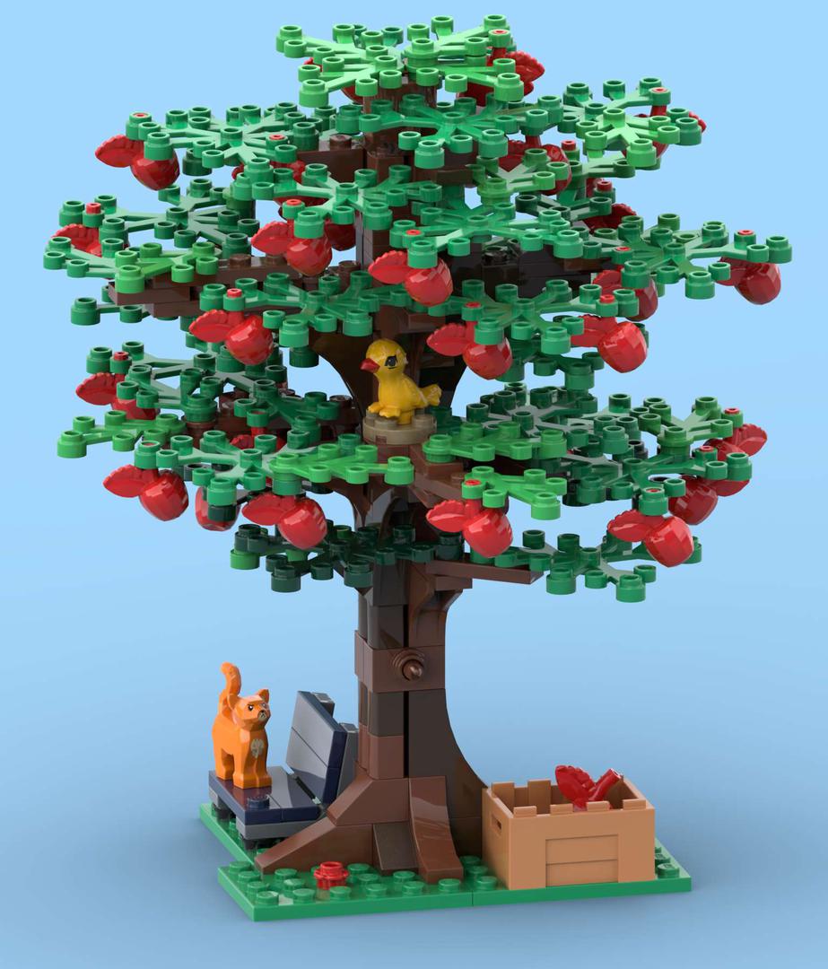 Apple Tree with Bird