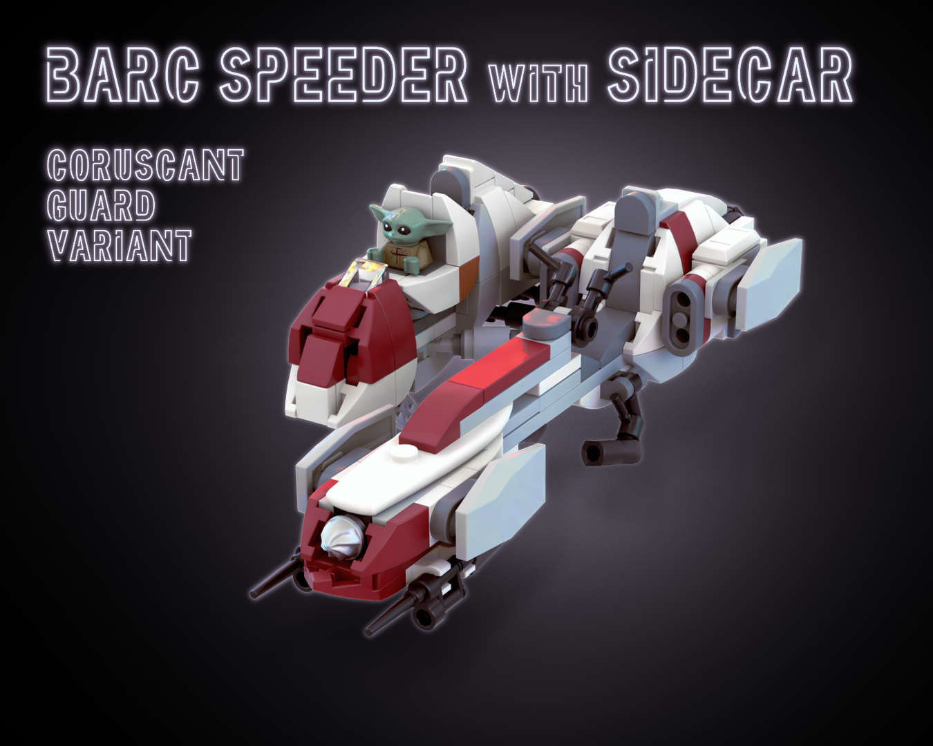 BARC Speeder with Sidecar - Coruscant Guard Variant