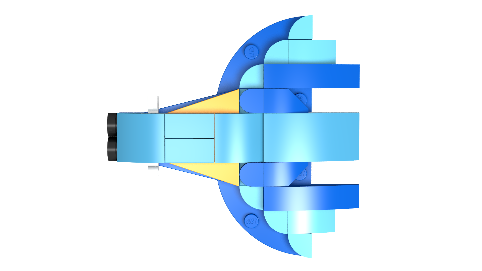 Cosmic Voyager - Microscale Alien Fighter alternate built to 31136