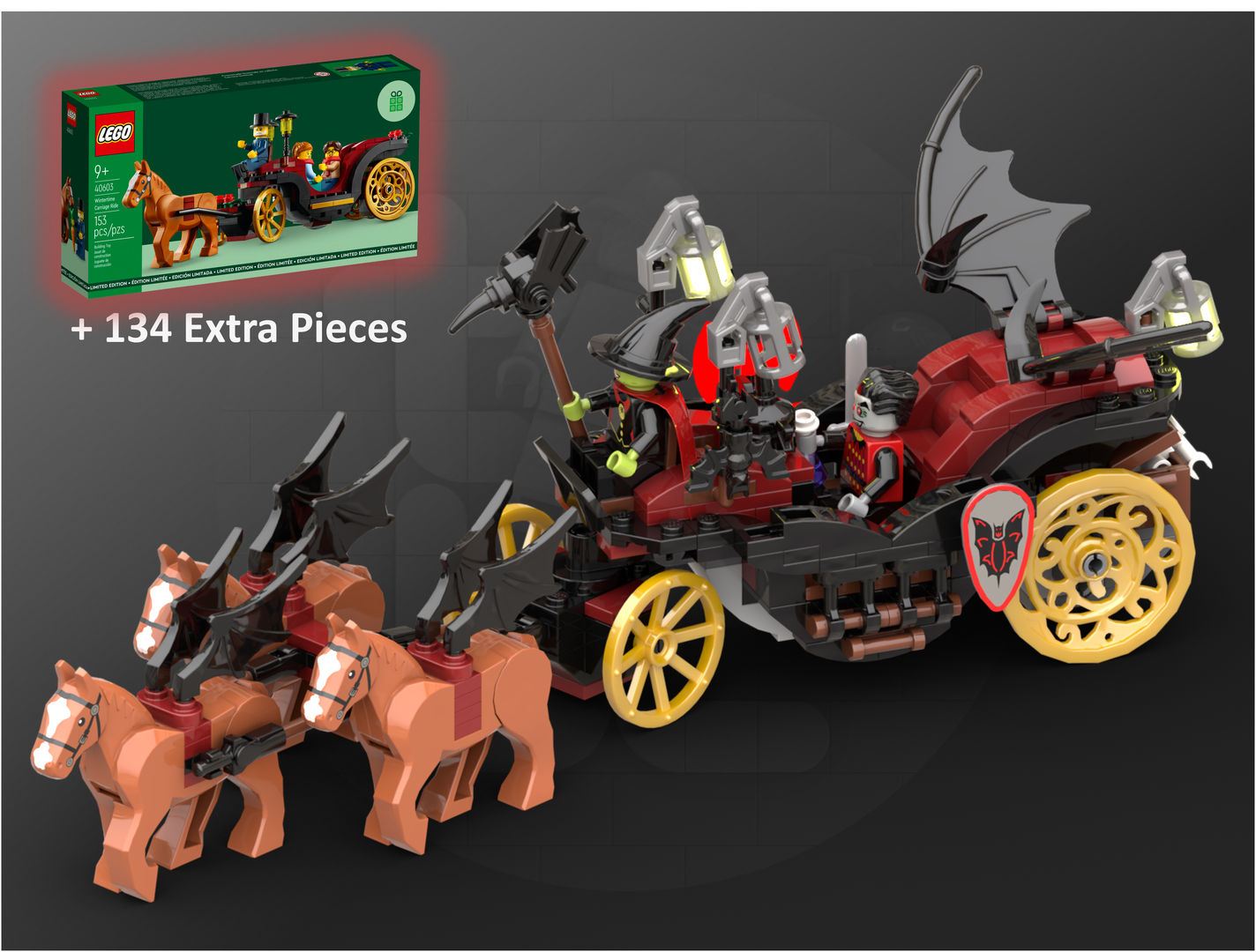 40603 - Batlords Carriage - A Fright Knights Mod