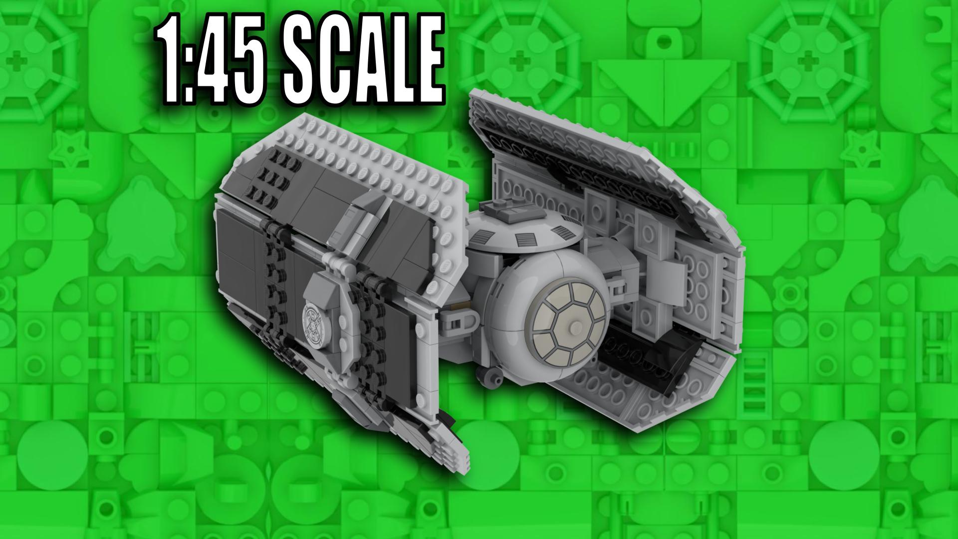 Vader's TIE Adv. x1 Minifigure-Scale Modified From 75347 alternate build