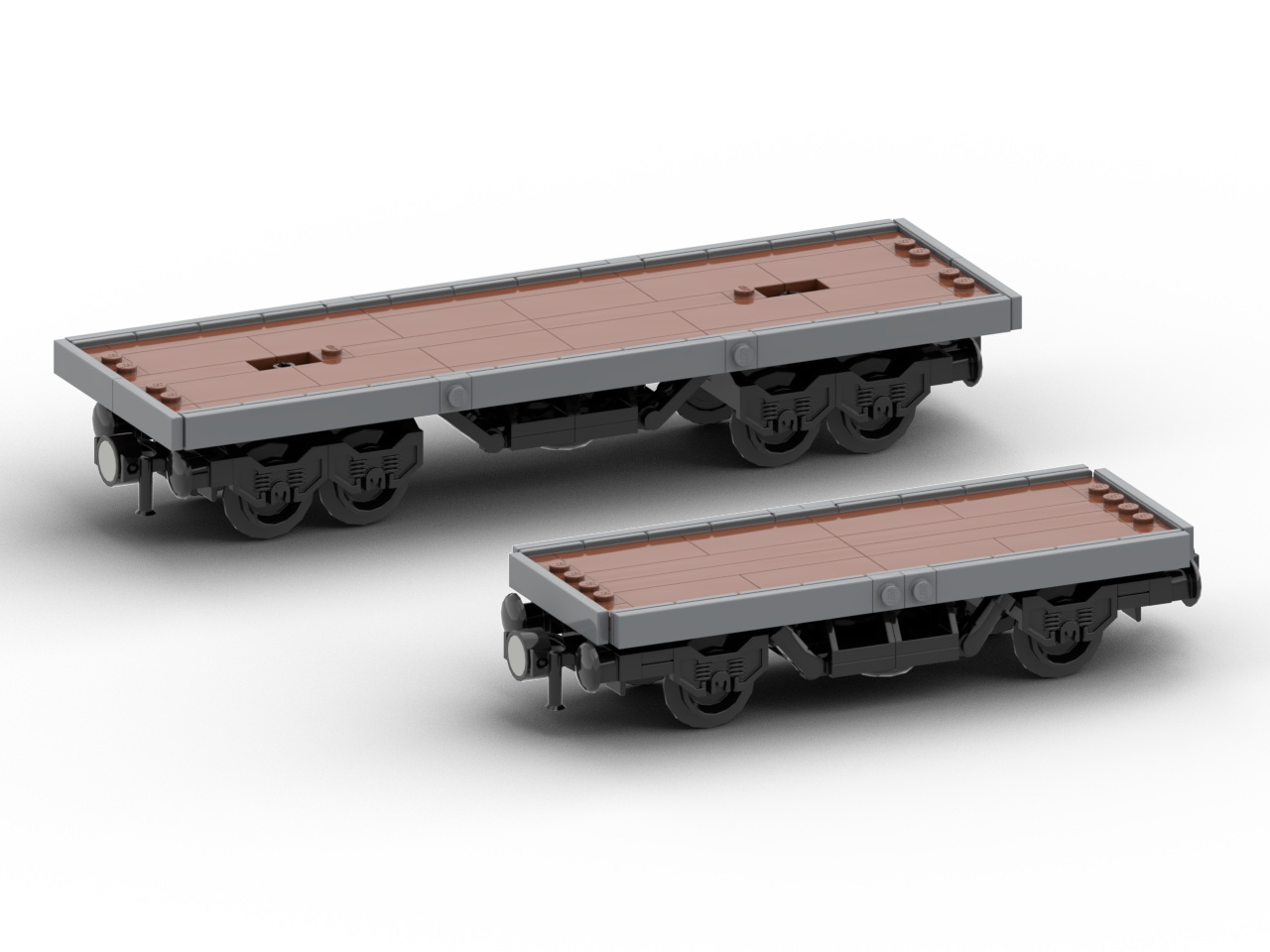 Two Simple Flatbed designs (Rolling Stock)