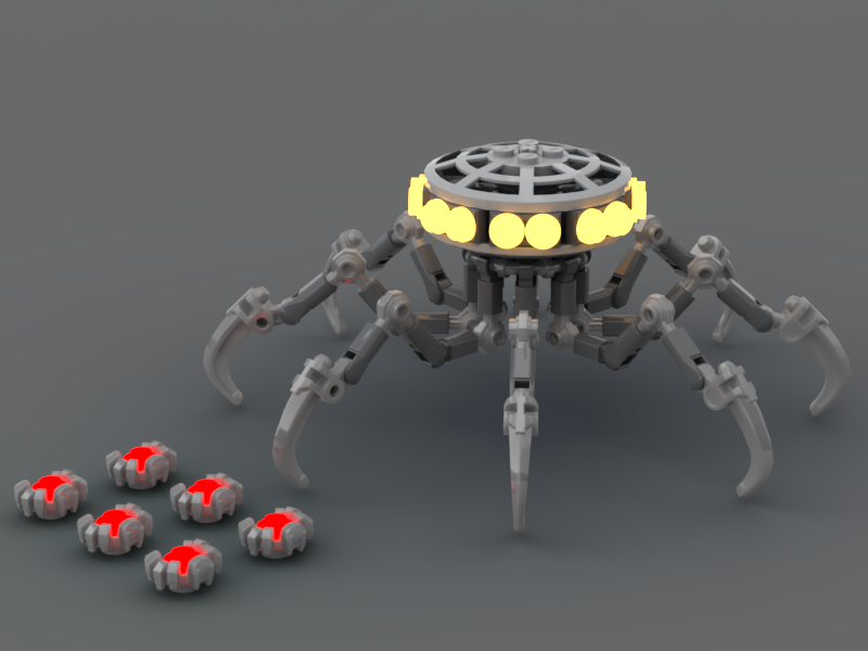 SD-K4 Assassin Probe Droid (And Spiderlings)