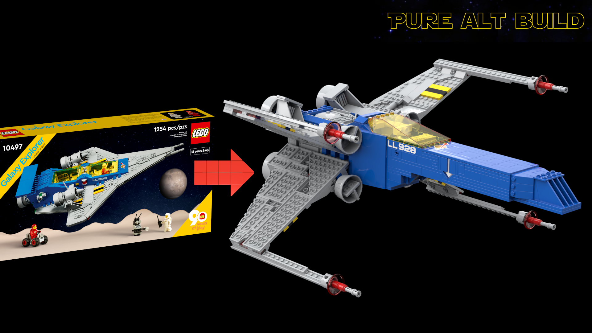 Classic Space X-wing | Galaxy Explorer alt build