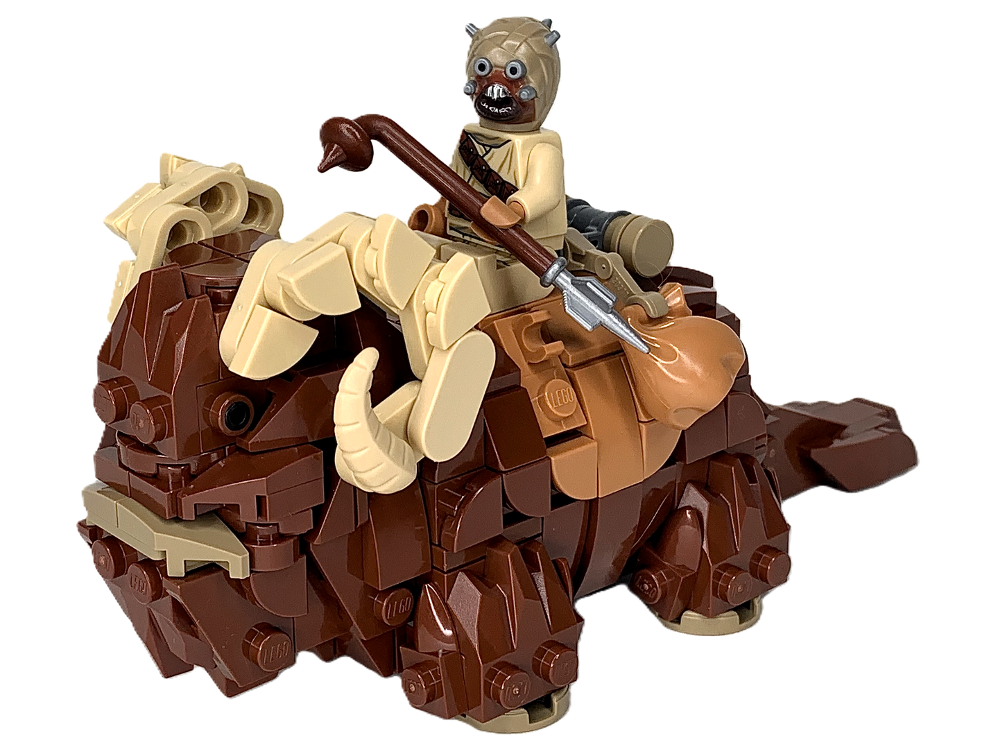 Bantha v2 - Tusken Raider Companion (Minifig Scale)
