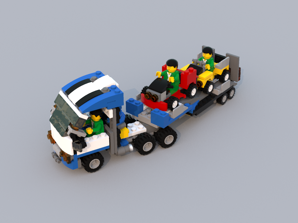 31033 minifig-scale Truck plus 2 atv's