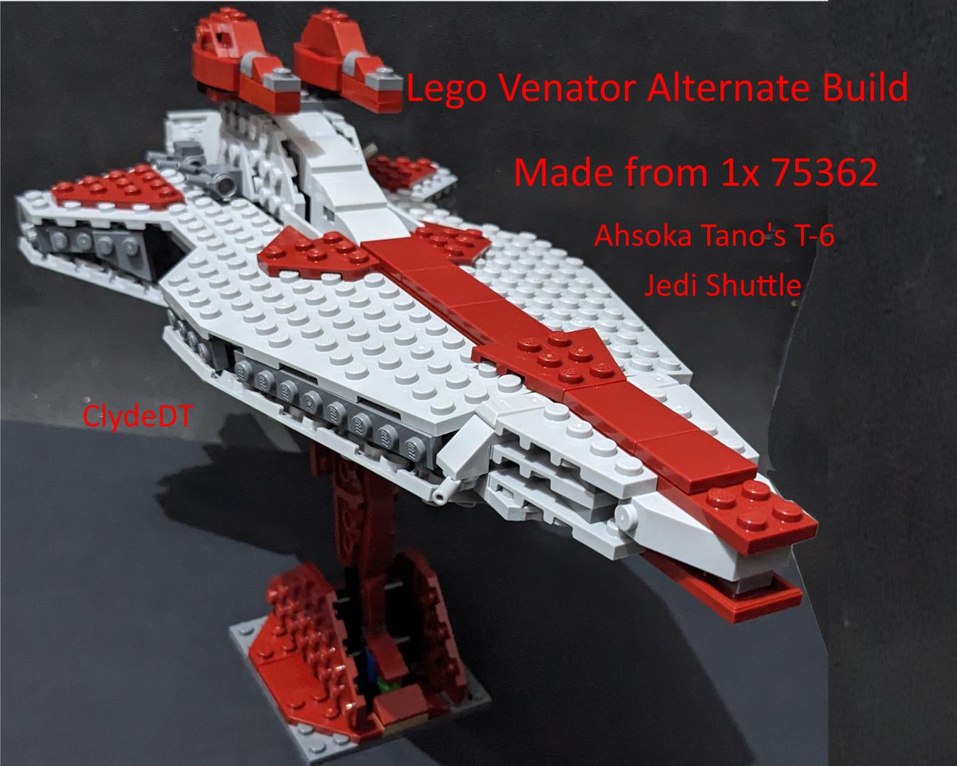 Venator cruiser midi Alternate Build from Ahsoka Tano's T-6 Jedi Shuttle 75362 alternate build