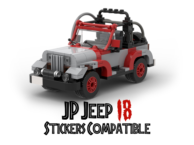 JP Jeep 18 (Compatible with LEGO stickers)