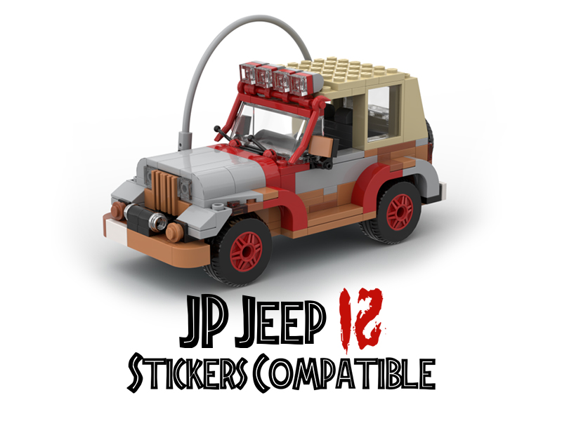 JP Jeep 12 (Compatible with LEGO stickers)