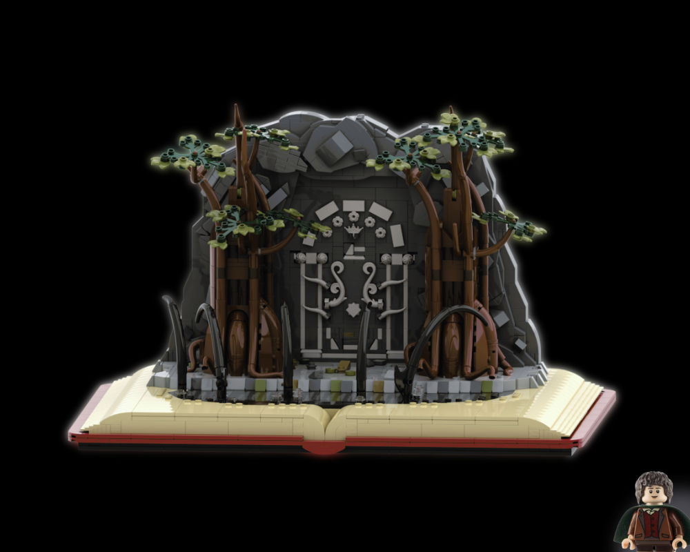 The Fellowship of the Ring - Minifigures Display Stand (Doors of Durin / Moria)