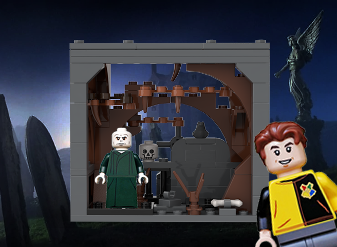 Minifigure Display Case - Cemetery