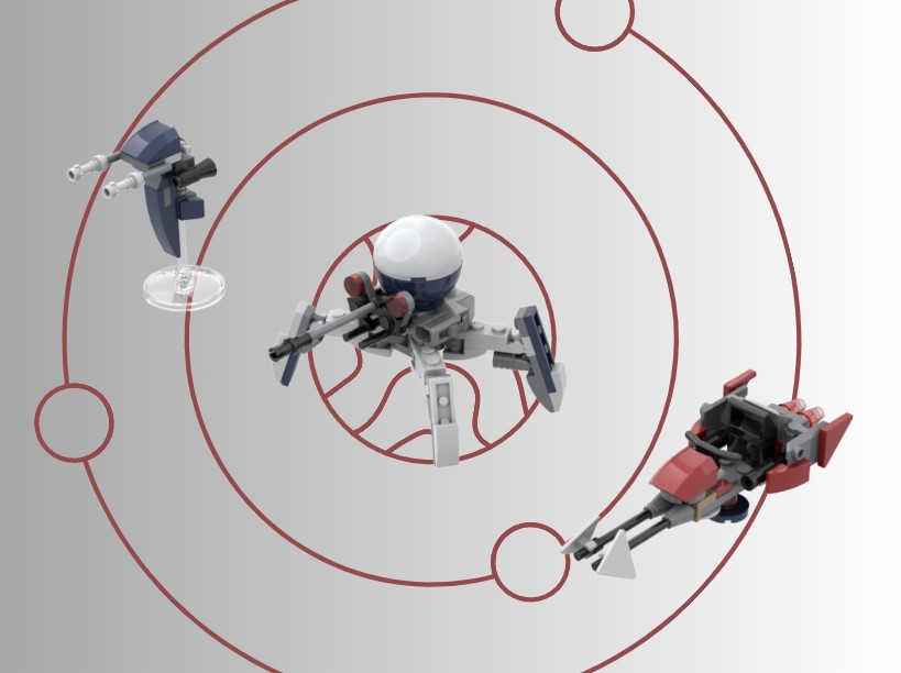 75372 Alternate - Spider Droid and Speeder Bike