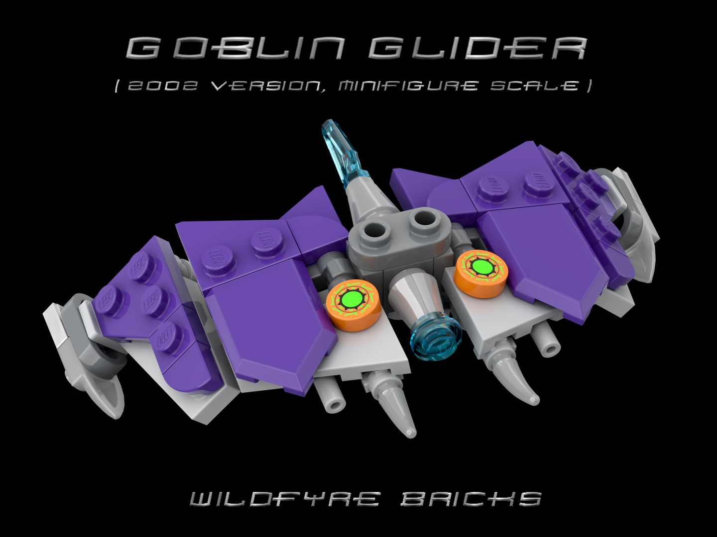 Green Goblin Glider (2002 version, minifigure scale) 3.0