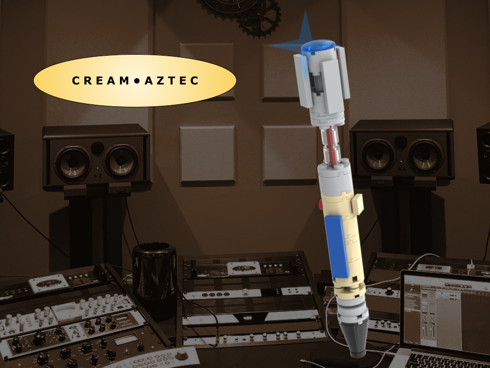 The Ninth Doctor's Cream Aztec Sonic Screwdriver