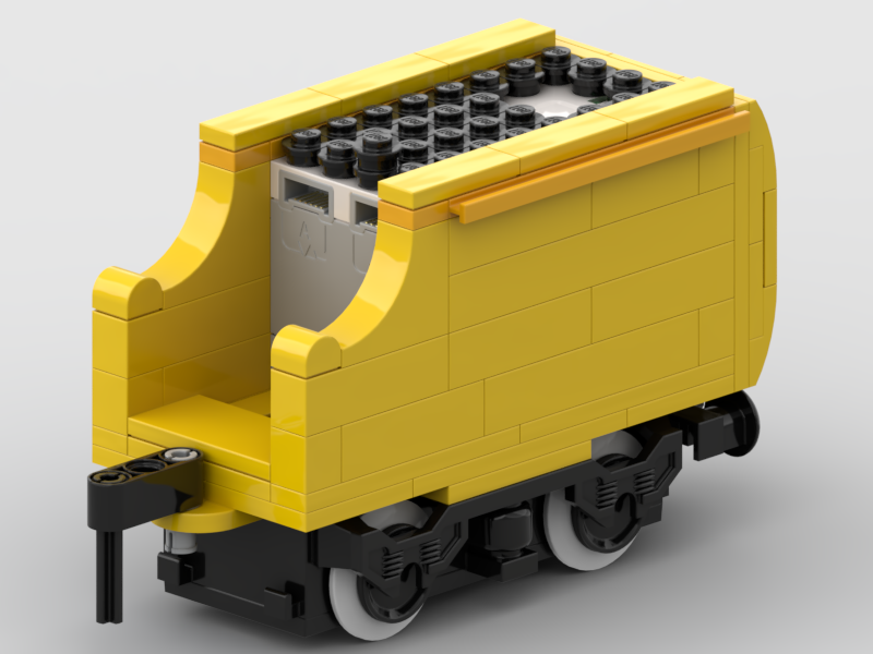 Easter Bunny That came to town Train Engine Spring Train Coal Car