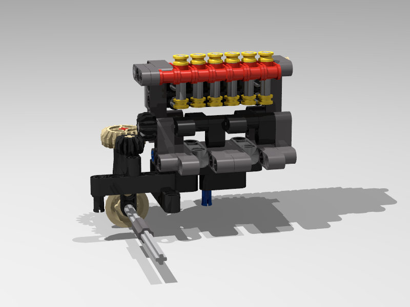 Transverse engine