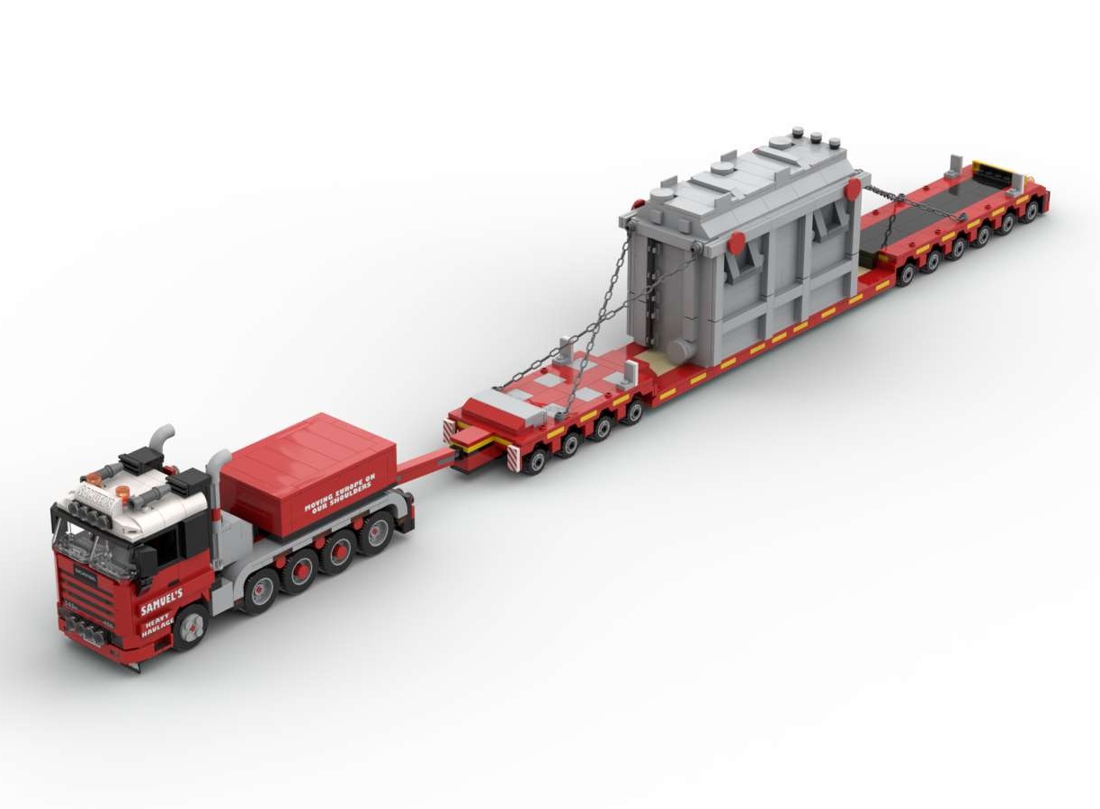 Scania 143M + Low Loader Trailer Pack