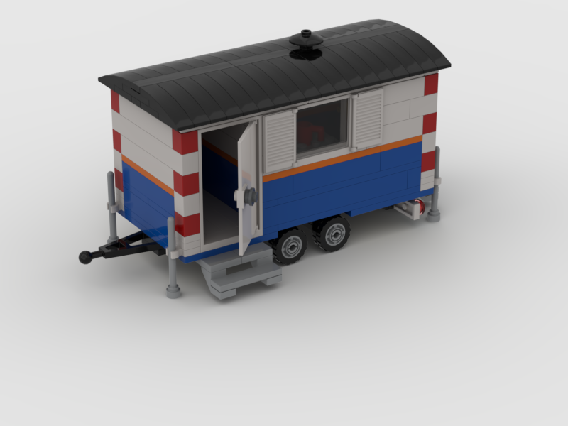 Site hut on wheels