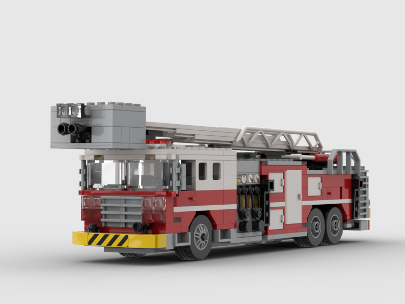 US Fire Truck with Ladder