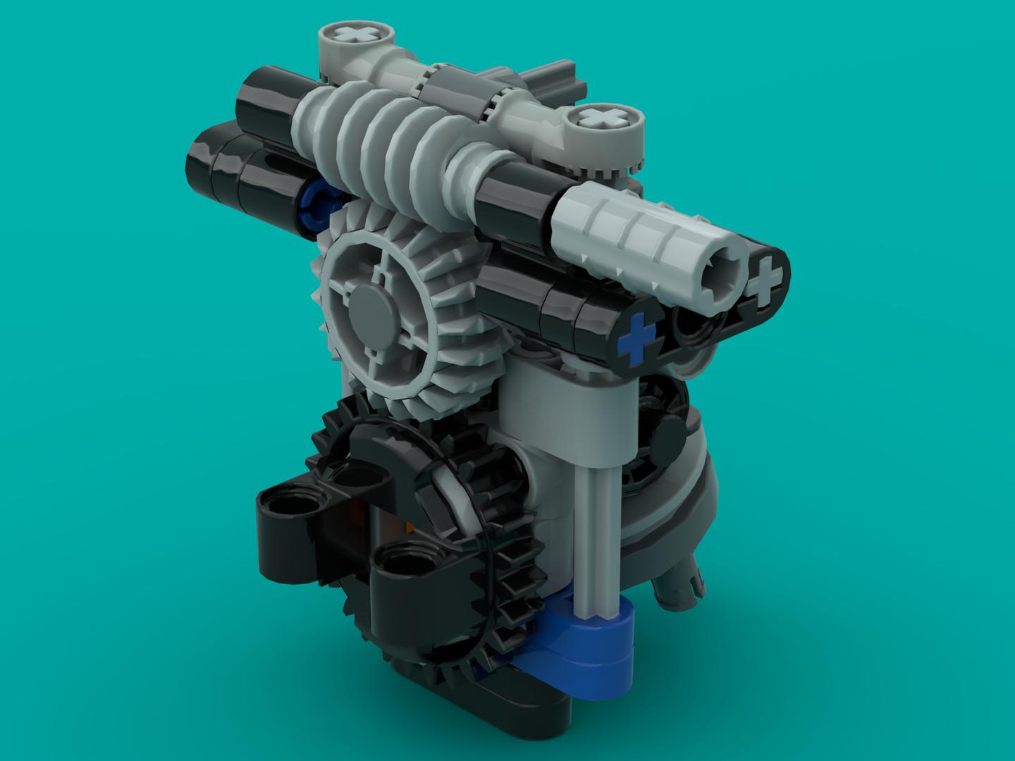 shoulder module with wormgear lock