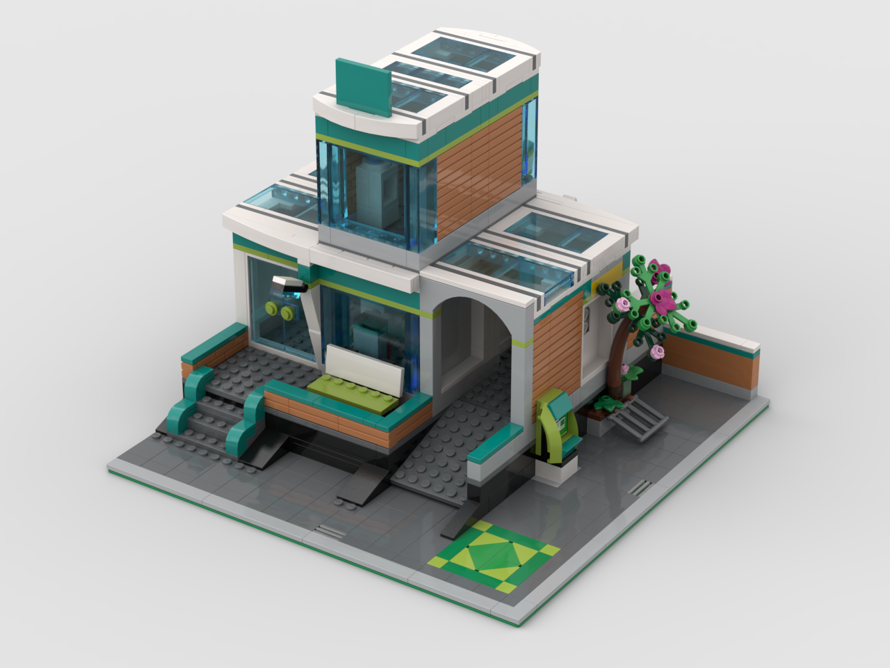Modular Moc Train Station Modular (MOC-171662) - LEGO MOC | MOC Tracker