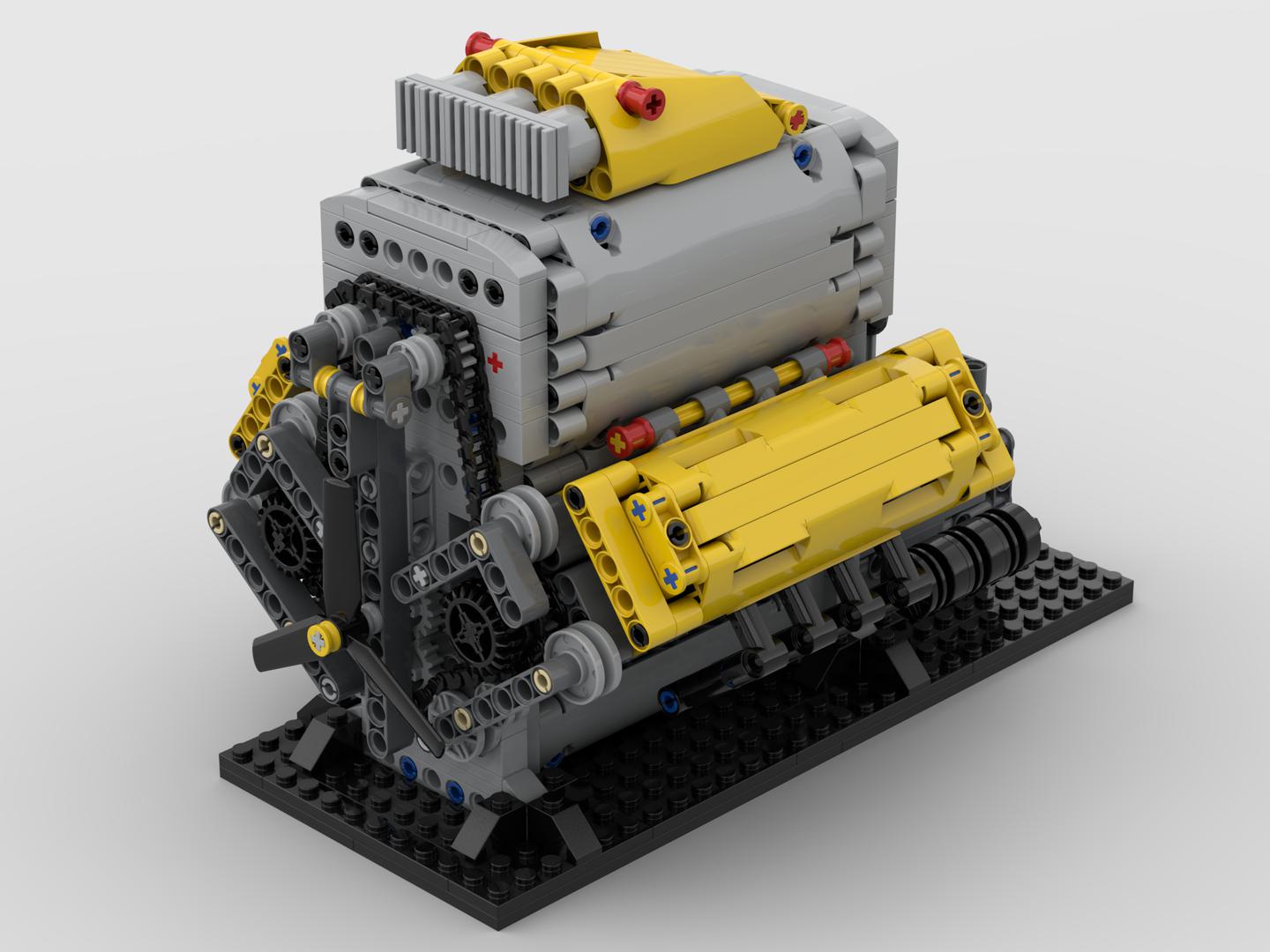Crossplane V8 with Supercharger &amp; removable Cover