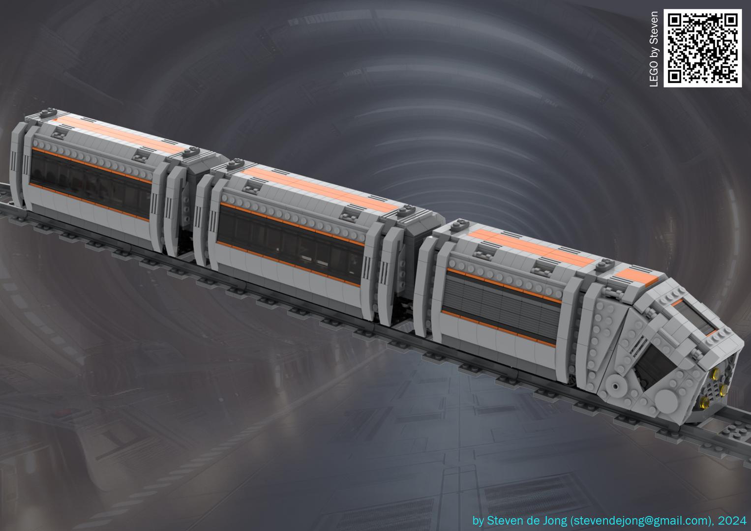 Imperial Bolt MRT-4T2 Passenger Train (Minifig Scale, RC Capable)