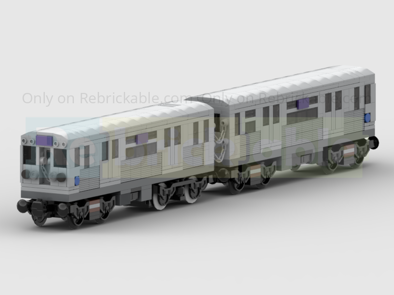 CTA 5000 Series 2-Carriage Chicago L Train - Motorised Version