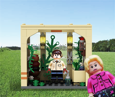 MOC - Minifigure Display Case - Greenhouse #3