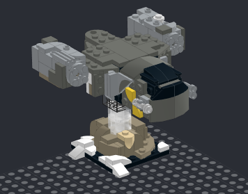Lego Razor crest - alternate build to set 75317: The Mandalorian™ & the Child alternate build