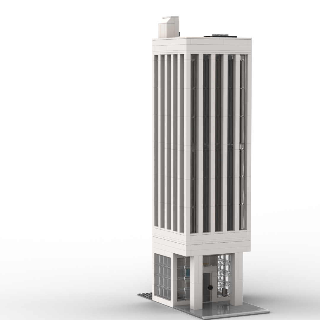 Cheap white skyscraper