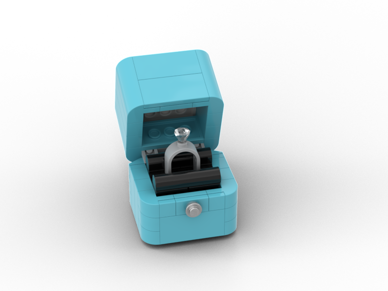 Classic Blue Ring Box