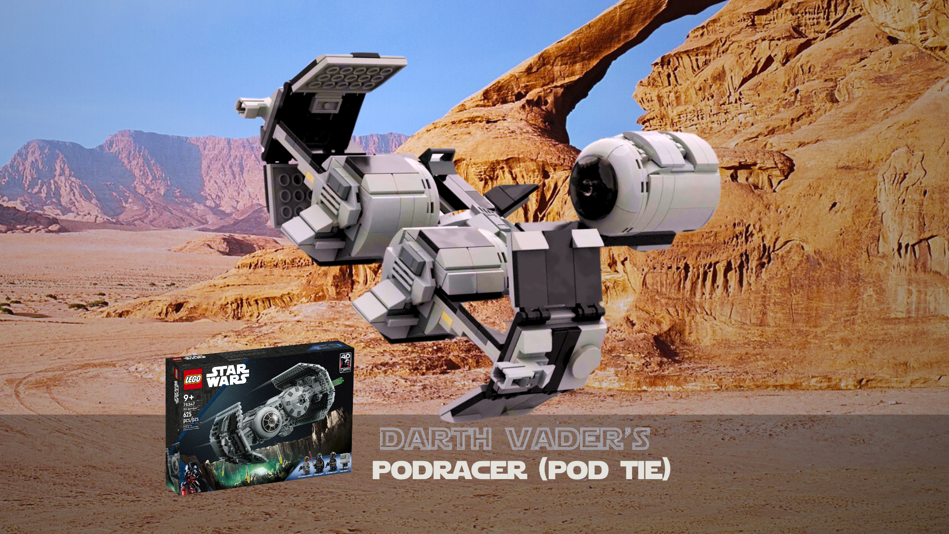 Pod Tie - Darth Vader's Pod Racer - 75347 alternative alternate build