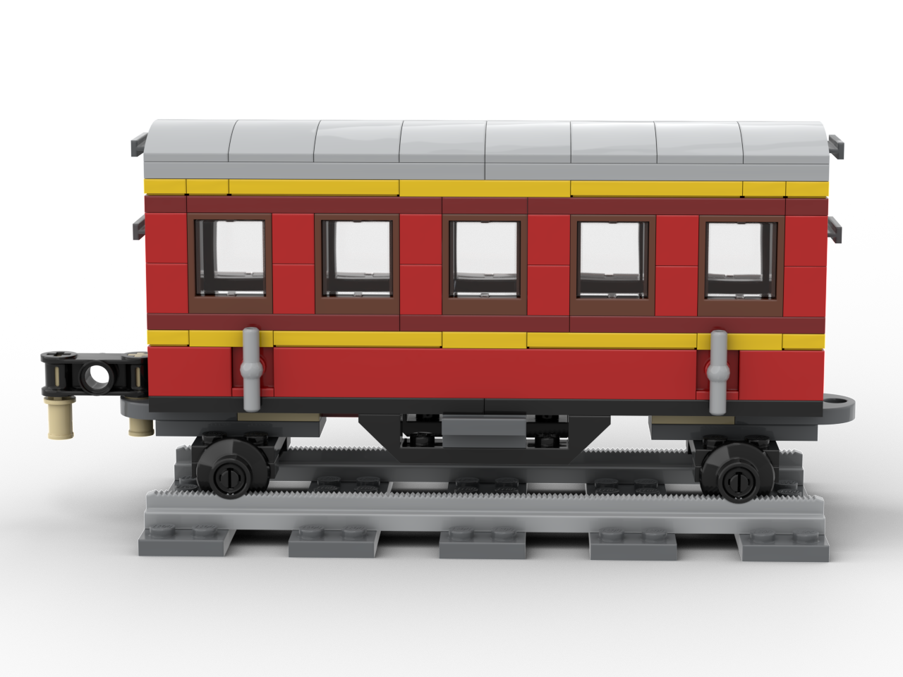 76423-1 4-Wide Hogwarts Express Passenger Car without Harry Potter parts