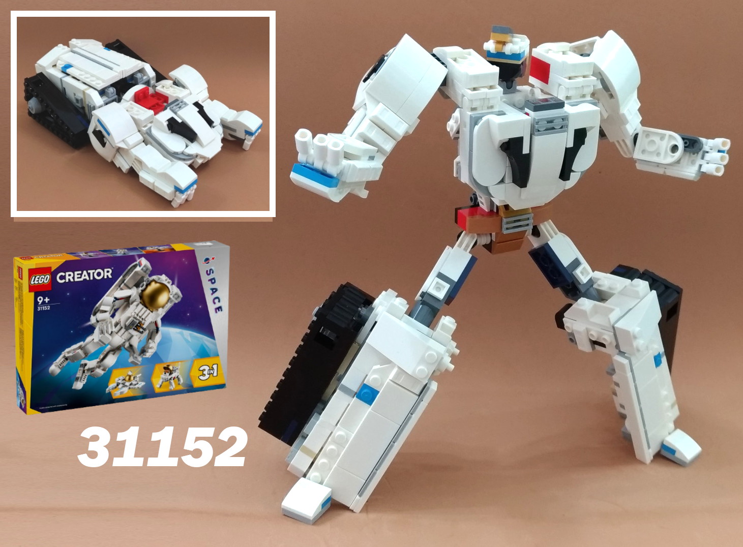 Thundertank (from Thundercats cartoon)  Transformer , alternative built of set 31152: Space Astronaut alternate build